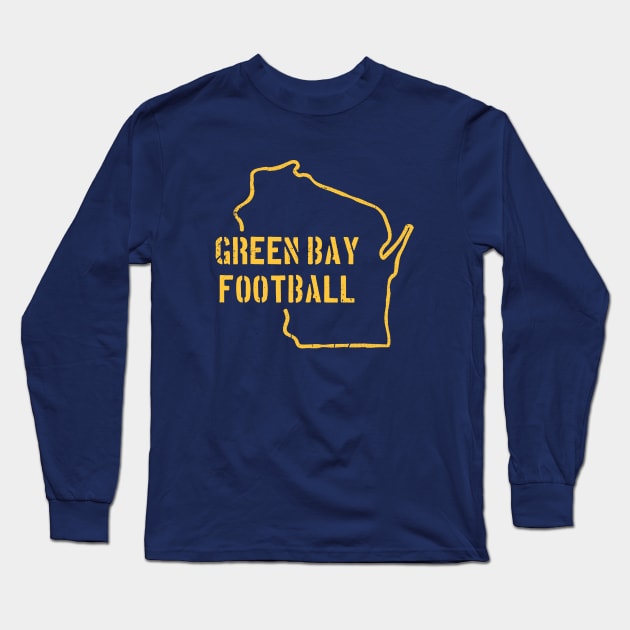 vintage green bay Long Sleeve T-Shirt by GS